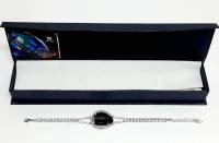 Браслет Precioza, металл, кристалл, длина 20 см,  Чехия, новый