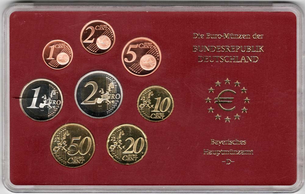 () Набор Германия (ФРГ) 2002 год ""   UNC