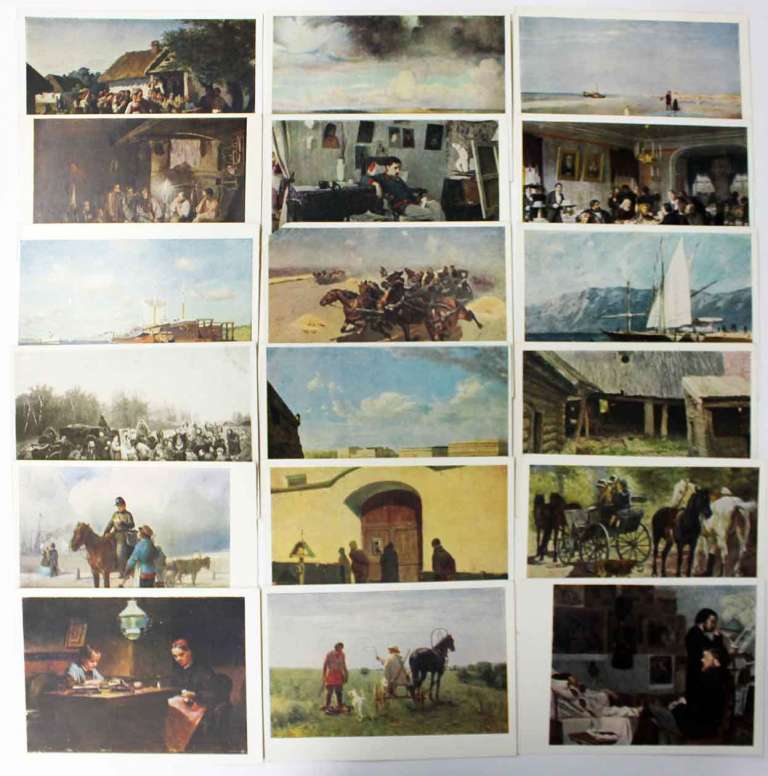 Набор различных советских открыток 1939-1966 годов (76 штук) Состояние на фото