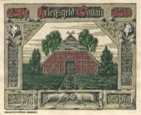 (№1920) Банкнота Германия 1920 год "25 Pfennig"