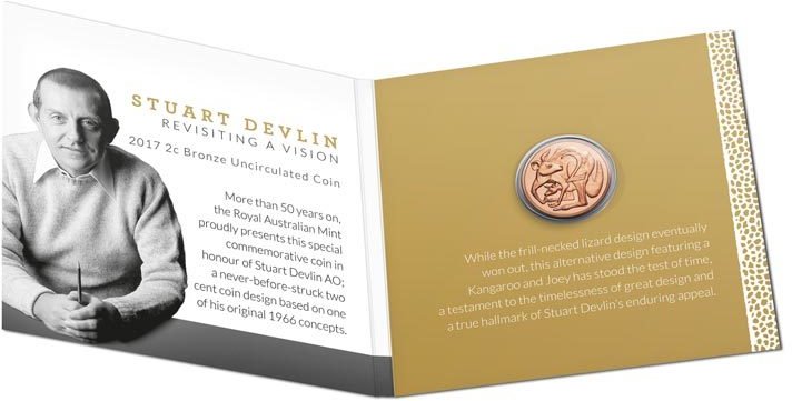 () Монета Австралия 2017 год 2  &quot;&quot;   Алюминиево-Никелево-Бронзовый сплав (Al-Ni-Br)  UNC