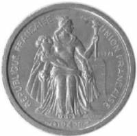 (№1949kme7) Монета Французская Океания 1949 год 50 Centimes