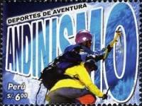 (№2007-2185) Марка Перу 2007 год "Экстремальные Виды Спорта Andinism", Гашеная