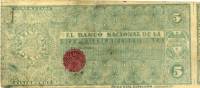 (№1899P-256) Банкнота Колумбия 1899 год "5 Pesos"
