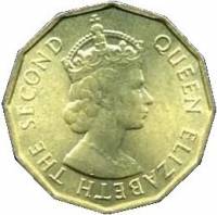 (№1953km10) Монета Сейшельские острова 1953 год 10 Cents