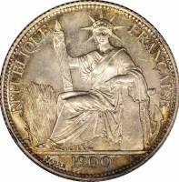 (№1898km10) Монета Французский Индокитай 1898 год 20 Cents