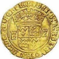 () Монета Великобритания 1529 год 1 крона ""  Биметалл (Платина - Золото)  UNC