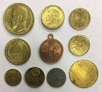 Набор копий редких монет Царской России и СССР, 10 шт.