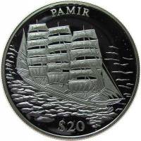 () Монета Либерия 2000 год 20  ""    AU