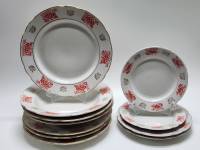 Тарелки Дружковка СССР 11 штук Столовый сервиз