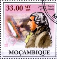 (№2009-3397) Марка Мозамбик 2009 год "200-летию Иосифа Haydn17321809", Гашеная