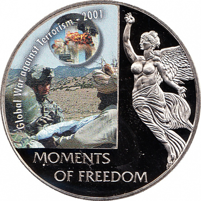 (2006) Монета Либерия 2006 год 10 долларов &quot;Война против терроризма&quot;   UNC