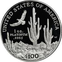 (2001) Монета США 2001 год 100 долларов    PROOF