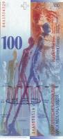 2004 Банкнота Швейцария 2004 год 100 франков Альберто Джакометти Raggenbass - Blattner  XF