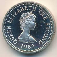 (№1983km59a) Монета Джерси 1983 год 1 Pound (Приход Святого Хэллиер)