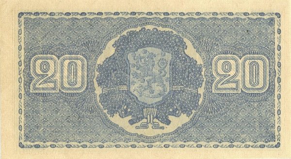 (1945 Litt A) Банкнота Финляндия 1945 год 20 марок    UNC