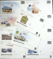 2000-е-год Набор ПК с ориг. маркой, 10 шт Россия Ассорти   ,  Марка
