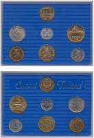 (1988, 6 монет+жетон) Набор монет Финляндия 1988 год    Футляр