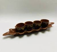 Стопки на подносе керамика 