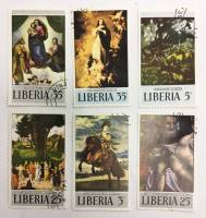 (--) Набор марок Либерия "6 шт."  Гашёные  , III Θ