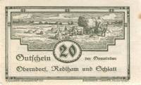 (№1920) Банкнота Австрия 1920 год "20 Heller"