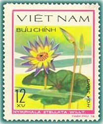 (1980-006) Марка Вьетнам &quot;Звёздный лотос&quot;  Без перфорации  Водяные цветы III Θ