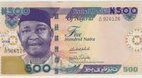 (,) Банкнота Нигерия 2008 год 500 найра "Ннамди Азикиве"   UNC