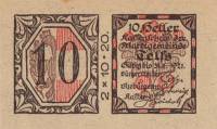 (№1921) Банкнота Австрия 1921 год "20 Heller"