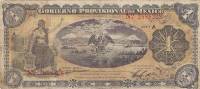 () Банкнота Мексика 1914 год 1  ""   UNC