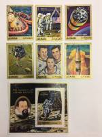 Набор из 6 марок + 1 блока, Аджман, Гашёные, III Θ (сост. на фото) 