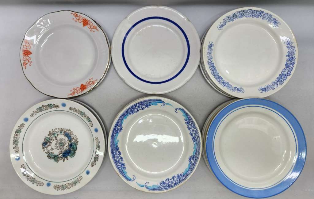 Тарелки десертные 20 шт разные