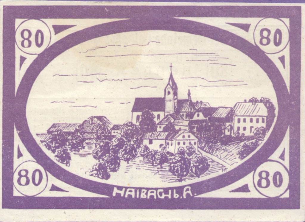 (№1920) Банкнота Австрия 1920 год &quot;80 Heller&quot;