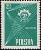 (1957-027) Марка Польша "Эмблема (Зелёная)"   26-я Международная ярмарка в Познани II Θ