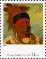 (№1998-3017) Марка США 1998 год "Американского Искусства Джордж Кетлин", Гашеная