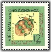 (1965-038) Марка Вьетнам "Щитник черепашка"   Насекомые III Θ