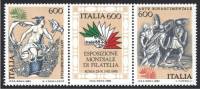(№1985-1907) Лист марок Италия 1985 год "Italia 85 International Stamp Exhibition", Гашеный