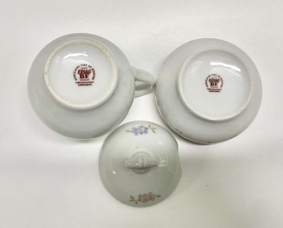 Соусник + сахарница Богемия фарфор 