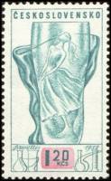 (1958-015) Марка Чехословакия "Стекло"    Международная выставка 1958, Брюссель II Θ