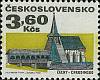 (1971-009) Марка Чехословакия "Хрудим" Бумага простая  III Θ