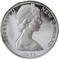 (№1974km44a) Монета Новая Зеландия 1974 год 1 Dollar (Х Британские Игры Содружества)