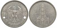 (1935a) Монета Германия 1935 год 5 марок "Кирха в Потсдаме"  Без подписи Серебро Ag 900  VF