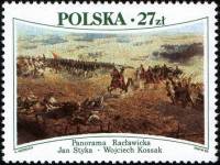 (1985-008) Марка Польша "Битва под Рацлавицами"    Изобразительное искусство Польши III Θ
