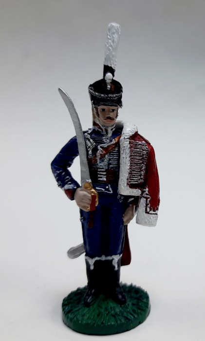 Оловянный солдатик &quot;Рядовой Белорусского гусарского полка, 1812 г.&quot;