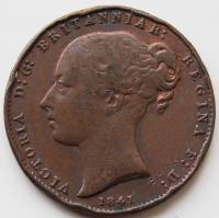 (№1841km1) Монета Джерси 1841 год 1/52 Shilling