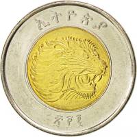 (№2010km78) Монета Эфиопия 2010 год 1 Birr