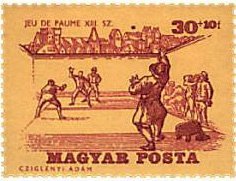 (1965-040) Марка Венгрия &quot;Теннис 13-го века&quot; ,  III O