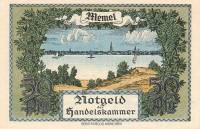 (№1922P-1b) Банкнота Мемель 1922 год "50 Pfennig "Немецкий пфенинг"