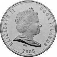 () Монета Острова Кука 2008 год 10  ""    AU