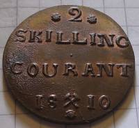 (№1810km280.2) Монета Норвегия 1810 год 2 Skilling