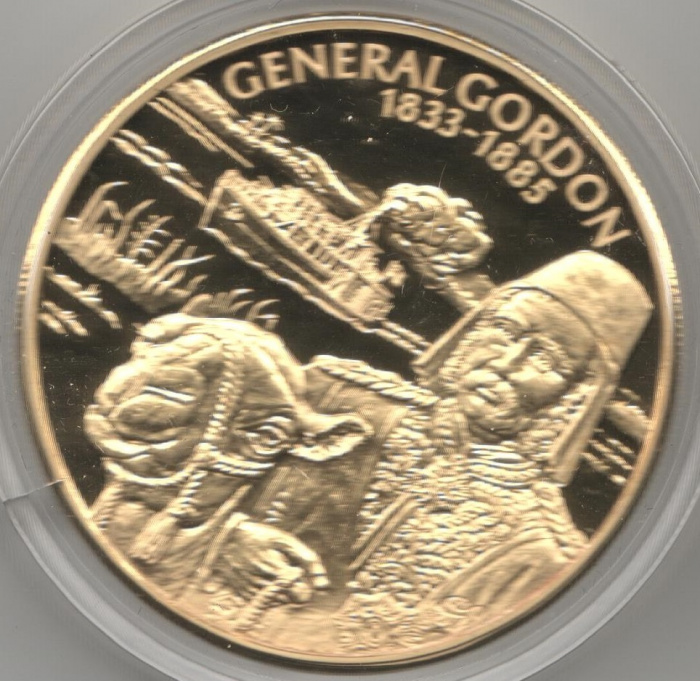 (2003) Монета Восточно-Карибские штаты 2003 год 2 доллара &quot;Генерал Гордон&quot;  Позолота Медь-Никель  PR